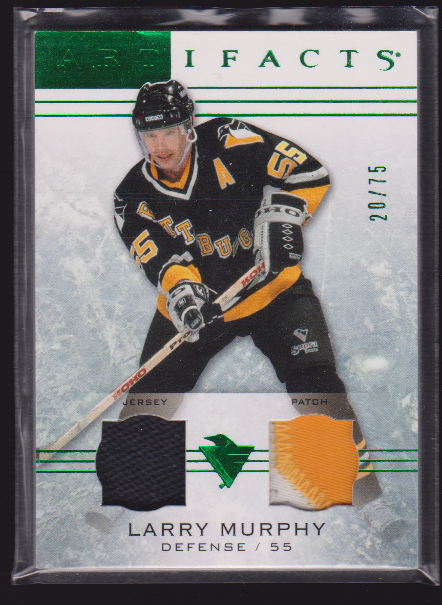 2014-15 Artifacts Jerseys Patch Emerald #7 Larry Murphy 20/75 (image for) 2014-15 Artifacts Jerseys Patch Emerald #7 Larry Murphy 20/75